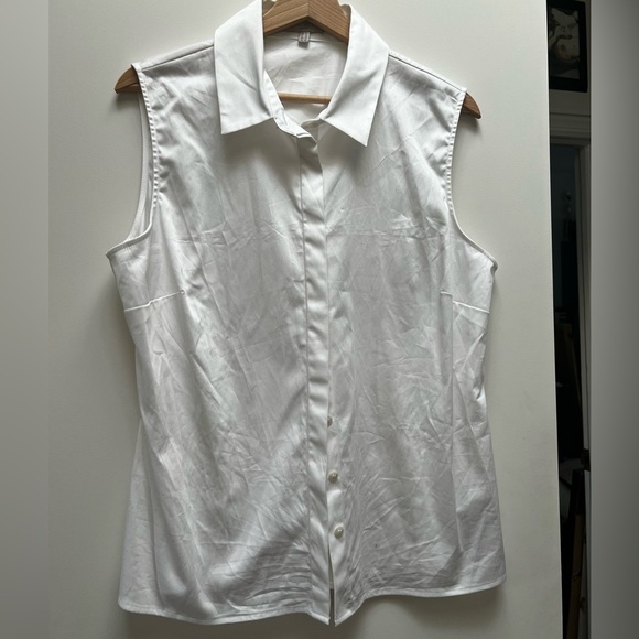 Vic Sleeveless button down shirt from Hobbs of London - Picture 9 of 10